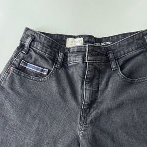 Pilcro Slim Straight Black Wash Jeans